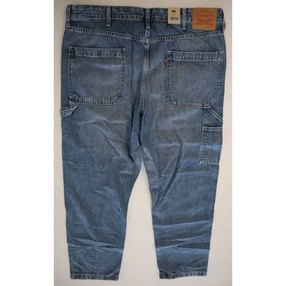 Levi's Original Men's Sz 38x32 Blue Tapered Carpenter Jeans $70 - Picture 2 of 7